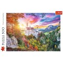 Puzzle 500 el. Widok na zamek Neuschwanstein, Niemcy Trefl 37427 Trefl Puzzle
