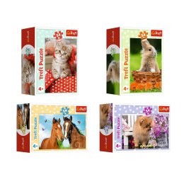 Puzzle - 54 mini - Urocze zwierzątka - Trefl 54195 Trefl Puzzle