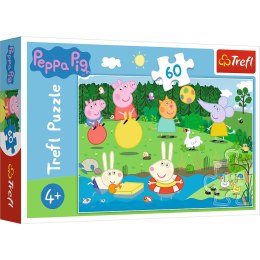 Puzzle - 60 - Wakacyjna zabawa - Peppa Pig 17326 Trefl Puzzle