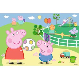 Puzzle - 60 - Zabawy w gronie przyjaciół - Peppa Pig 17356 Trefl Puzzle
