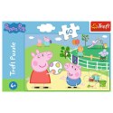 Puzzle - 60 - Zabawy w gronie przyjaciół - Peppa Pig 17356 Trefl Puzzle