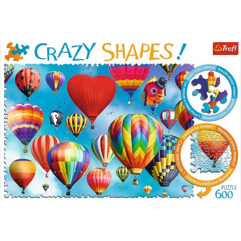 Puzzle - 600 Crazy Shapes - Kolorowe balony 11112 Trefl Puzzle Puzzle - 600 Crazy Shapes - Kolorowe balony 11112 Trefl Puzzle