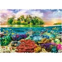 Puzzle - 600 Crazy Shapes - Tropikalna wyspa 11113 Trefl Puzzle