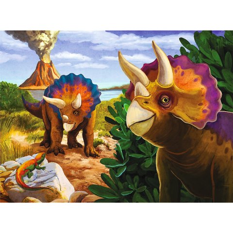 Puzzle - miniMaxi - Poznaj świat dinozaurów - Trefl 56036 Trefl Puzzle Puzzle - miniMaxi - Poznaj świat dinozaurów - Trefl 56036 Trefl Puzzle