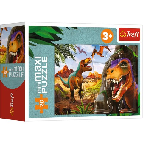 Puzzle - miniMaxi - Poznaj świat dinozaurów - Trefl 56036 Trefl Puzzle Puzzle - miniMaxi - Poznaj świat dinozaurów - Trefl 56036 Trefl Puzzle