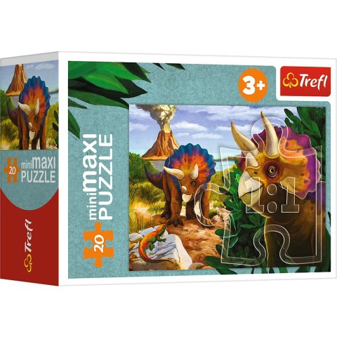 Puzzle - miniMaxi - Poznaj świat dinozaurów - Trefl 56036 Trefl Puzzle Puzzle - miniMaxi - Poznaj świat dinozaurów - Trefl 56036 Trefl Puzzle