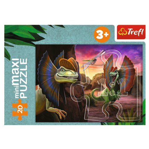 Puzzle - miniMaxi - Poznaj świat dinozaurów - Trefl 56036 Trefl Puzzle Puzzle - miniMaxi - Poznaj świat dinozaurów - Trefl 56036 Trefl Puzzle