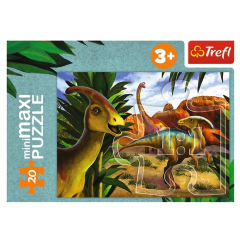 Puzzle - miniMaxi - Poznaj świat dinozaurów - Trefl 56036 Trefl Puzzle Puzzle - miniMaxi - Poznaj świat dinozaurów - Trefl 56036 Trefl Puzzle