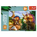 Puzzle - miniMaxi - Poznaj świat dinozaurów - Trefl 56036 Trefl Puzzle
