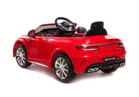 Auto Na Akumulator Mercedes S63 AMG Czerwony LEAN CARS Auto Na Akumulator Mercedes S63 AMG Czerwony LEAN CARS