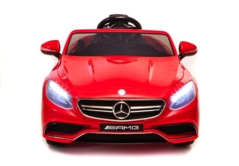 Auto Na Akumulator Mercedes S63 AMG Czerwony LEAN CARS Auto Na Akumulator Mercedes S63 AMG Czerwony LEAN CARS
