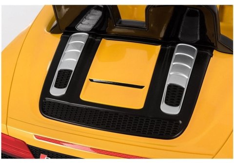 Auto na Akumulator Audi R8 Spyder Żółty Lakierowany LEAN CARS Auto na Akumulator Audi R8 Spyder Żółty Lakierowany LEAN CARS