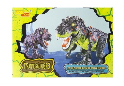 Dinozaur Na Baterie Tyranozaur Rex Chodzący Zielony LEAN Toys Dinozaur Na Baterie Tyranozaur Rex Chodzący Zielony LEAN Toys