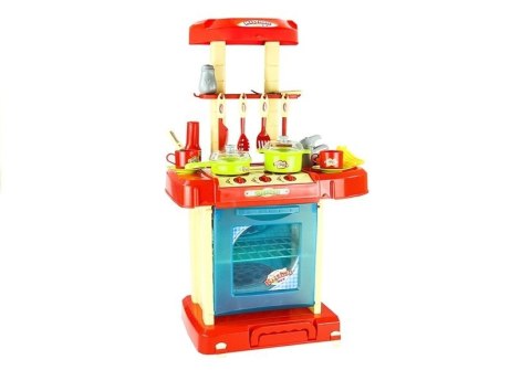 Duża Kuchnia 2w1 Światło Dźwięk Składana Walizka LEAN Toys Duża Kuchnia 2w1 Światło Dźwięk Składana Walizka LEAN Toys