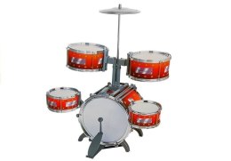 Duża Perkusja 5 Bębnów Talerz Instrument Dziecięcy LEAN Toys
