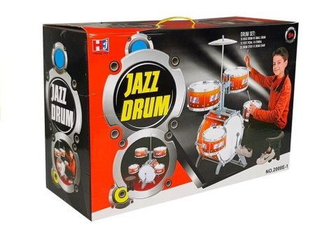 Duża Perkusja 5 Bębnów Talerz Instrument Dziecięcy LEAN Toys Duża Perkusja 5 Bębnów Talerz Instrument Dziecięcy LEAN Toys