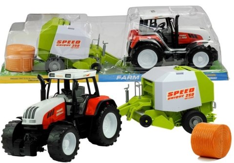 Duży Traktor z Maszyną 3 Modele Ruchome Elementy 65 cm LEAN Toys Duży Traktor z Maszyną 3 Modele Ruchome Elementy 65 cm LEAN Toys