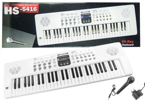 Elektryczne pianinko z mikrofonem USB LEAN Toys Elektryczne pianinko z mikrofonem USB LEAN Toys