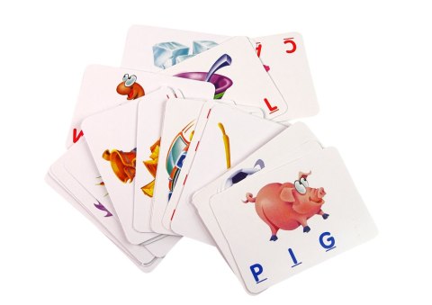 Gra Do Nauki Angielskiego Dopasuj Literki 30 kart LEAN Toys Gra Do Nauki Angielskiego Dopasuj Literki 30 kart LEAN Toys