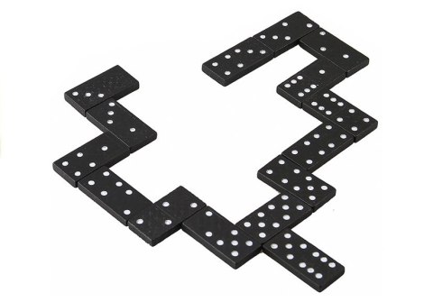 Gra Domino w Drewnianym Pudełku 28 Elementy LEAN TOYS Gra Domino w Drewnianym Pudełku 28 Elementy LEAN TOYS