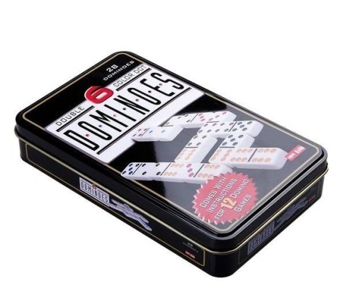 Gra Logiczna Domino Metalowe Opakowanie 28 Elementów LEAN Toys Gra Logiczna Domino Metalowe Opakowanie 28 Elementów LEAN Toys