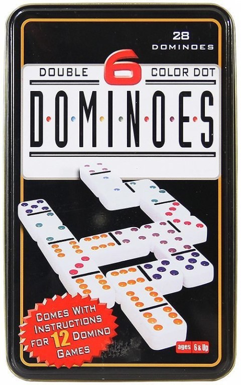 Gra Logiczna Domino Metalowe Opakowanie 28 Elementów LEAN Toys Gra Logiczna Domino Metalowe Opakowanie 28 Elementów LEAN Toys
