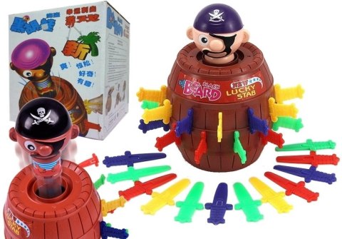 Gra Ukłuj Pirata Wyskakujący Pirat 24 Sztylety LEAN Toys Gra Ukłuj Pirata Wyskakujący Pirat 24 Sztylety LEAN Toys