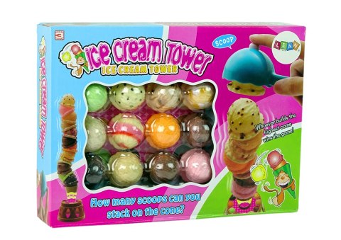 Gra Zręcznościowa Wieża Lodowa Lody Dla Całej Rodziny LEAN Toys Gra Zręcznościowa Wieża Lodowa Lody Dla Całej Rodziny LEAN Toys