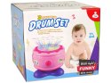 Interaktywny Grający Bębenek dla Malucha Różowy LEAN Toys
