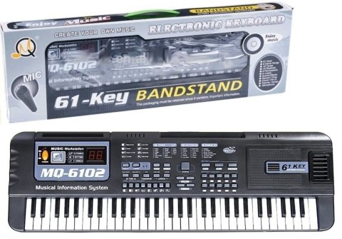 Keyboard MQ-6102 61 Klawiszy Mikrofon Do Nauki LEAN Toys Keyboard MQ-6102 61 Klawiszy Mikrofon Do Nauki LEAN Toys