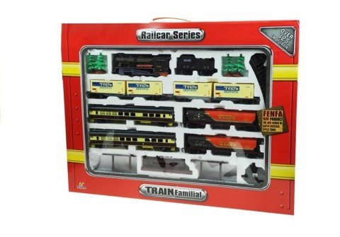 Kolejka FENFA Gigant 7 Wagonów Światło 10m LEAN Toys Kolejka FENFA Gigant 7 Wagonów Światło 10m LEAN Toys
