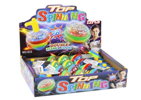 Kolorowy Świecący Dysk Kręcący Bączek Spinning Top LEAN TOYS Kolorowy Świecący Dysk Kręcący Bączek Spinning Top LEAN TOYS