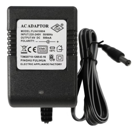 Ładowarka do Aut na Akumulator 6V 500mA z diodą LED LEAN CARS Ładowarka do Aut na Akumulator 6V 500mA z diodą LED LEAN CARS