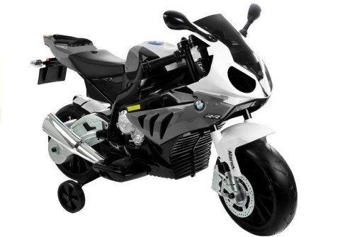 Motocykl Motor na akumulator BMW S1000RR Srebrny LEAN CARS Motocykl Motor na akumulator BMW S1000RR Srebrny LEAN CARS