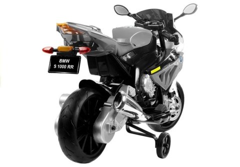 Motocykl Motor na akumulator BMW S1000RR Srebrny LEAN CARS Motocykl Motor na akumulator BMW S1000RR Srebrny LEAN CARS