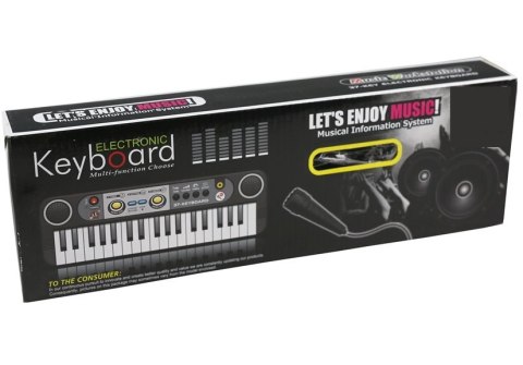 Organki Elektryczne Z Mikrofonem 37 Klawiszy LEAN Toys Organki Elektryczne Z Mikrofonem 37 Klawiszy LEAN Toys