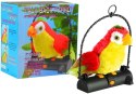Papuga Pleciuga Ptaszek Powtarza Słowa Czerwona LEAN Toys