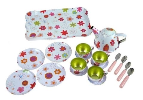 Piękny Metalowy Serwis Do Herbaty Zestaw Kuchenny LEAN Toys Piękny Metalowy Serwis Do Herbaty Zestaw Kuchenny LEAN Toys