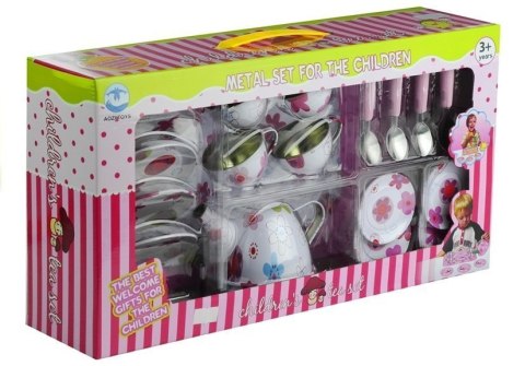 Piękny Metalowy Serwis Do Herbaty Zestaw Kuchenny LEAN Toys Piękny Metalowy Serwis Do Herbaty Zestaw Kuchenny LEAN Toys
