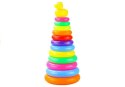 Piramidka z kółek Piramida 40cm Wysoka Układanka LEAN Toys