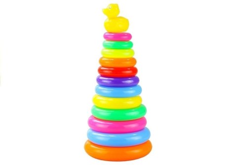 Piramidka z kółek Piramida 40cm Wysoka Układanka LEAN Toys Piramidka z kółek Piramida 40cm Wysoka Układanka LEAN Toys