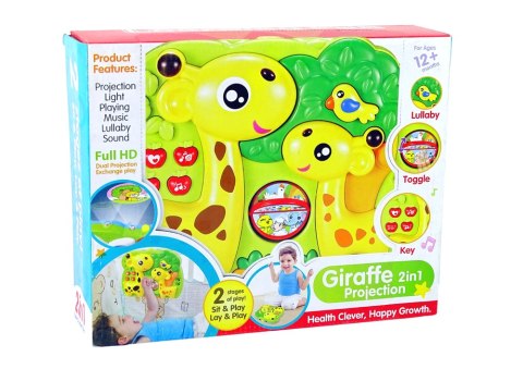 Projektor Panel Do Łóżeczka Zawieszka Żyrafy Dźwięk LEAN Toys Projektor Panel Do Łóżeczka Zawieszka Żyrafy Dźwięk LEAN Toys