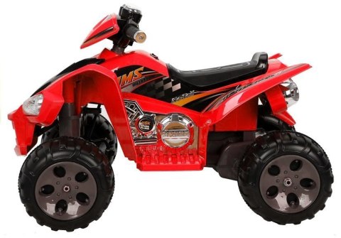 Quad na Akumulator Duże Koła Czerwony LEAN CARS Quad na Akumulator Duże Koła Czerwony LEAN CARS