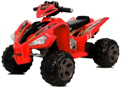 Quad na Akumulator Duże Koła Czerwony LEAN CARS Quad na Akumulator Duże Koła Czerwony LEAN CARS