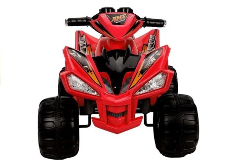 Quad na Akumulator Duże Koła Czerwony LEAN CARS Quad na Akumulator Duże Koła Czerwony LEAN CARS