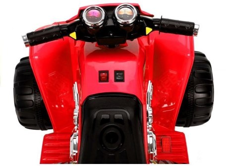 Quad na Akumulator Duże Koła Czerwony LEAN CARS Quad na Akumulator Duże Koła Czerwony LEAN CARS