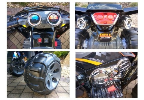 Quad na akumulator Duże Koła Niebieski LEAN CARS Quad na akumulator Duże Koła Niebieski LEAN CARS