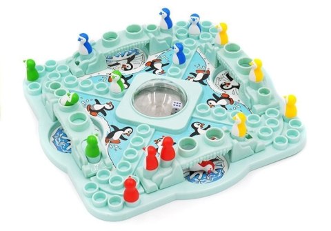 Rodzinna Gra Chińczyk Pingwiny - Wyścig Pingwinów LEAN Toys Rodzinna Gra Chińczyk Pingwiny - Wyścig Pingwinów LEAN Toys