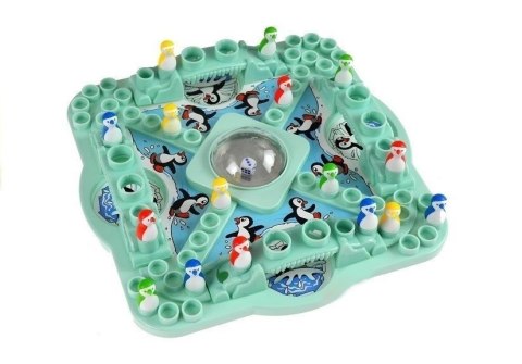 Rodzinna Gra Chińczyk Pingwiny - Wyścig Pingwinów LEAN Toys Rodzinna Gra Chińczyk Pingwiny - Wyścig Pingwinów LEAN Toys