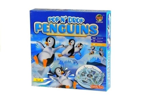 Rodzinna Gra Chińczyk Pingwiny - Wyścig Pingwinów LEAN Toys Rodzinna Gra Chińczyk Pingwiny - Wyścig Pingwinów LEAN Toys